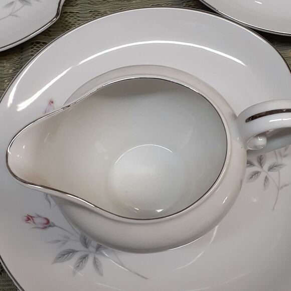 Snack set 7-pc , Regina Rose by Royal Cameo & Sterling Rose pitcher - Picture 9 of 14